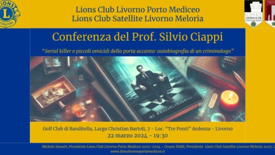Conviviale e conferenza con il Prof. Silvio Ciappi